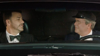 Jimmy Kimmel hitches a ride from Jeb Bush in the Emmys opening sketch